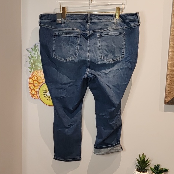 Torrid - 24 Short, Perfect Skinny Ankle Stretch Mid-Rise Jean in "Upstate" Blue  - Picture 5 of 13